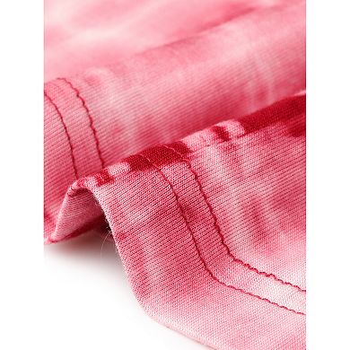 Plus Size T-shirt for Women Tye Dye Short Sleeve Casual Top