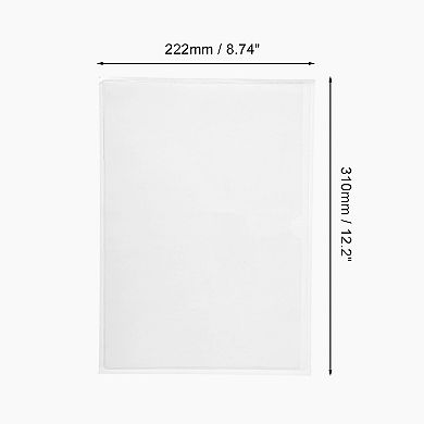 Self Adhesive Index Card Pockets, Adhesive Label Pockets for Index Cards, 12.2"x8.74", 5 Pcs