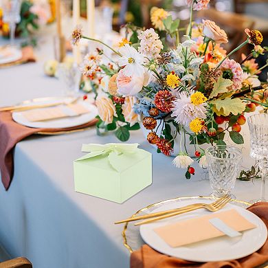 20 Pcs Gift Boxes, Candy Gift Boxes with Ribbons, Favour Boxes, Paper Gift Boxes 3.54"x3.54"x1.97"