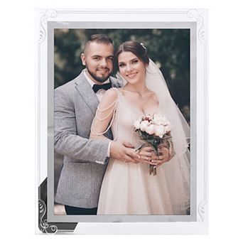Glass Picture Frame for Tabletop Display Vertical or Horizontal, Photo Frames for Wedding, 3.5"x5"