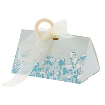 20 pc Gift Boxes, Candy Gift Boxes with Ribbons and Wood Rings, Favour Boxes 5.12"x2.91"x2.56"