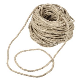 Cat Natural Sisal Rope for Scratching Post Tree Replacement, Sisal Rope 6mm Diameter, 98 Ft