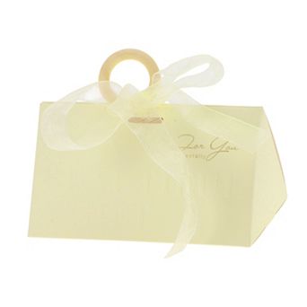 20 pc Gift Boxes, Candy Gift Boxes with Ribbons and Wood Rings 5.12"x2.91"x2.56"