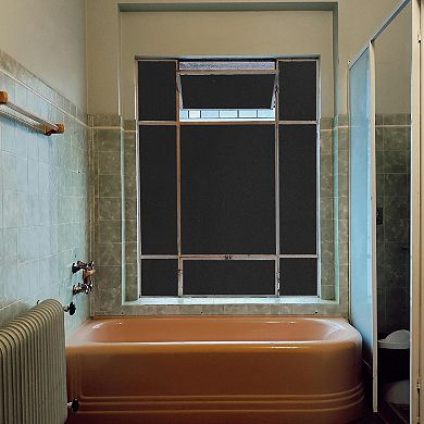Window Privacy Film, One Way Daytime Privacy Static Cling, Black, 78.74"x17.72"