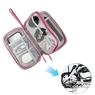 Electronic Organizer, Travel Cable, Electronic Accessories Storage Case, 8.27"x2.36"x4.92"