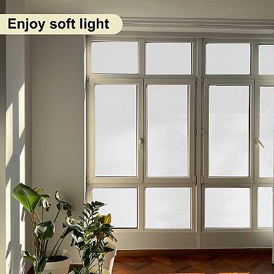 Window Privacy Film, One Way Daytime Privacy Static Cling, Clear, 157.48"x17.72"