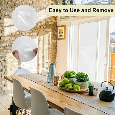 Window Privacy Film, One Way Daytime Privacy Static Cling, Clear, 157.48"x17.72"