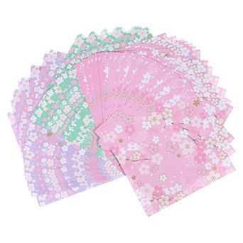 1 Set Origami Paper, Double Side 60 Sheets, Square Origami Paper Kit, Sakura Branch, 5.91"x5.91"