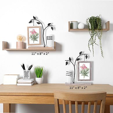 1Pcs Picture Frame for Photo and Poster, Art Photo Formats on Tabletop for Home Decor 11"x 8"x 2"