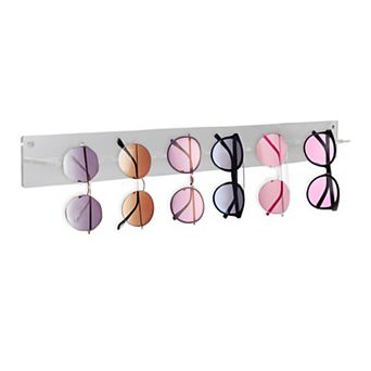 Acrylic Sunglasses Organizer Storage, Wall Mounted Eyeglasses Holder, Hanging Eyewear Display