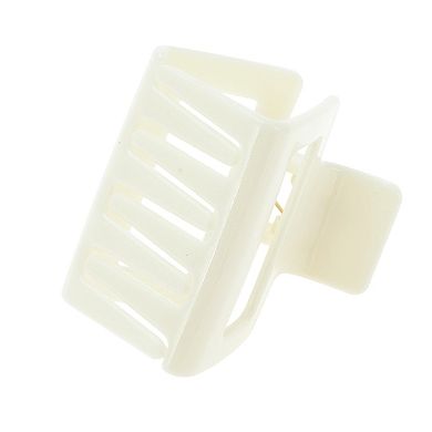 Grace Rectangle Hair Clips for Home White 1 Pc