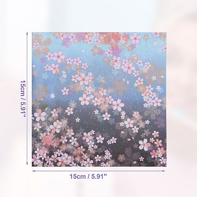 1 Set Origami Paper, Double Side 60 Sheets, Square Origami Paper Kit Cherry Blossoms 5.91"x5.91"