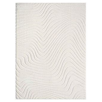 Luxe Weavers Modern Geometric Wave Indoor Area Rug