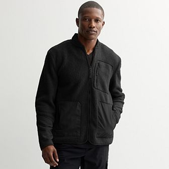 Men's FLX Faux Plush Mixed Media Jacket