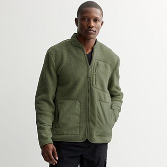 Men's FLX Faux Plush Mixed Media Jacket