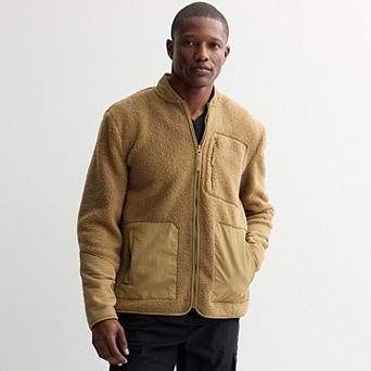 Men's FLX Faux Plush Mixed Media Jacket