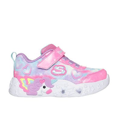 Skechers Unicorn Charmer Lil Heart Sparkles Toddler Girls' Sneakers