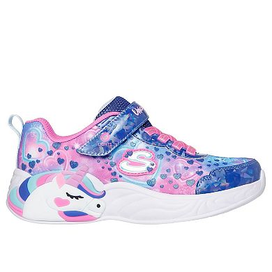 Skechers S-Lights® Unicorn Dreams Heart Sparkles Girls' Sneakers
