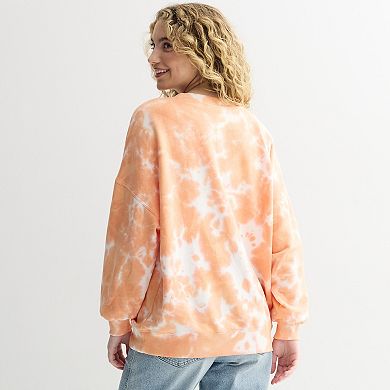 Juniors' Peanuts Snoopy And Woodstock Stay Spooky Oversized Graphic Pullover
