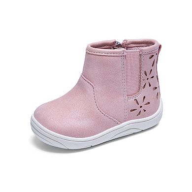 Stride Rite Bethany Toddler Girls Slip-On Ankle Boots With Cutout Design