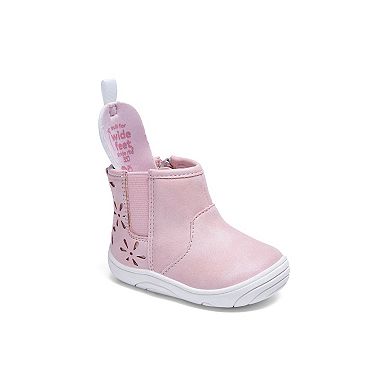 Stride Rite Bethany Toddler Girls Slip-On Ankle Boots With Cutout Design