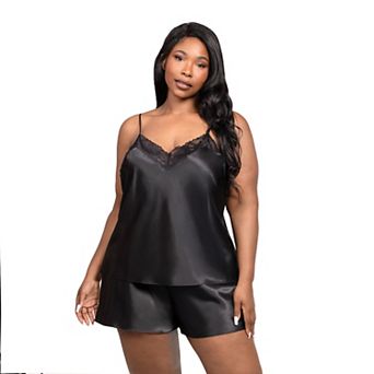 Plus Size Lilac+London 2 pc Pajama Cami Top & Tap Pajama Shorts Set