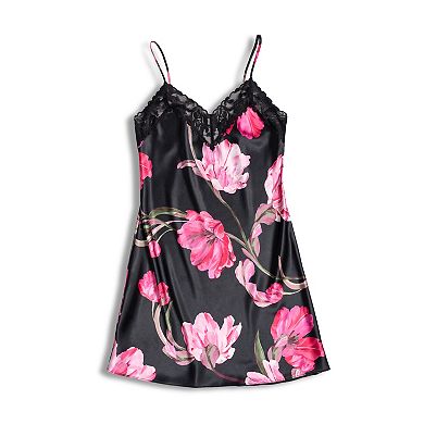 Women's Lilac+London Satin Chemise