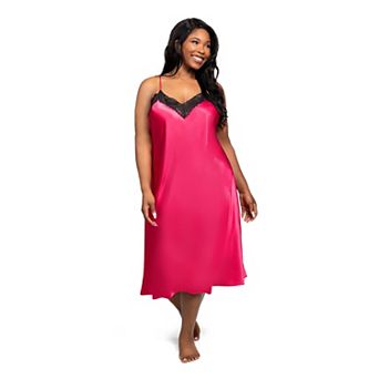 Plus Size Lilac+London Solid Midi Gown