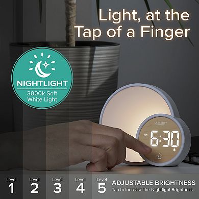 La Crosse Technology 617-1412 L'Eclipse Light Assist Digital Alarm Clock