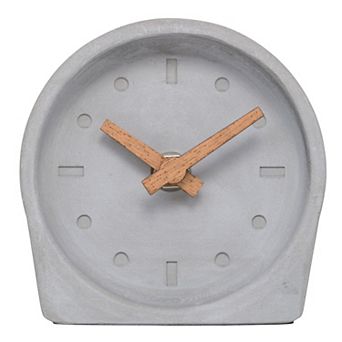 La Crosse Technology W72531 Cement Art Deco Tabletop Quartz Clock