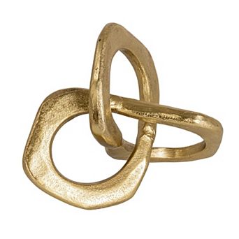 Storied Home Gold Abstract Metal Figurine Table Decor