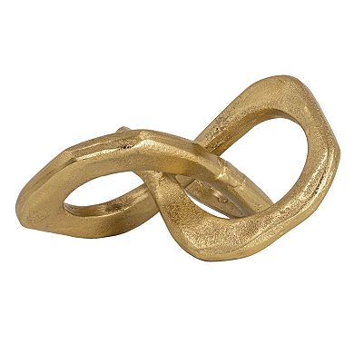 Storied Home Gold Abstract Metal Figurine Table Decor