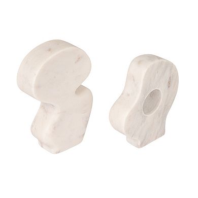 Storied Home Abstract Marble Sculptures Table Decor 2-pc. Set