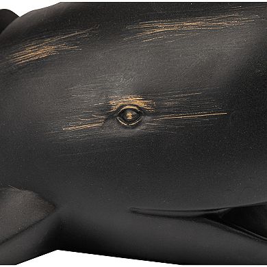 Storied Home Distressed Resin Whale Bookends 2-pc. Set