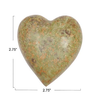 Storied Home Soapstone Decorative Heart Figurine 6-pc. Set