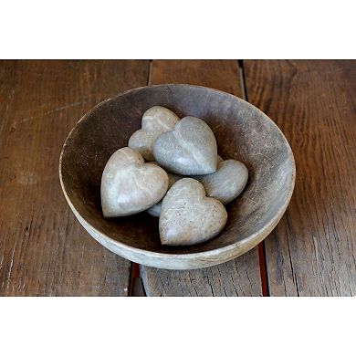 Storied Home Soapstone Decorative Heart Figurine 6-pc. Set