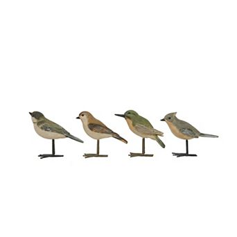 Storied Home Resin Birds Table Decor 4 pc Set
