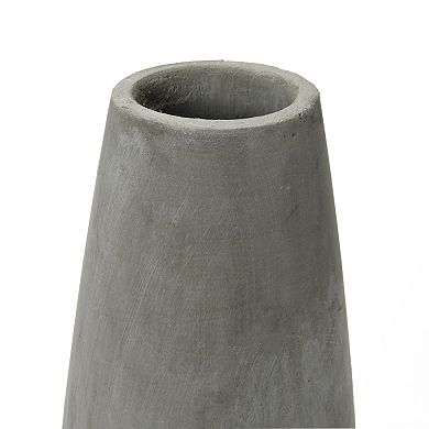 Storied Home Tall Washed Finish Vase Table Decor