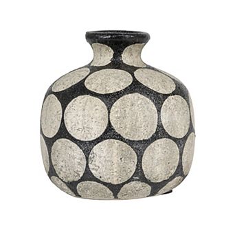 Storied Home Terra-cotta Vase with Wax Relief Dots
