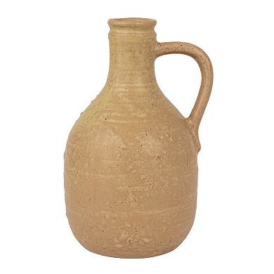 Storied Home Bohemian Charm Stoneware Vase with Handle Table Decor 4-pc. Set