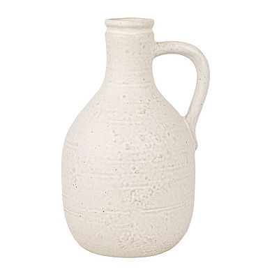Storied Home Bohemian Charm Stoneware Vase with Handle Table Decor 4-pc. Set