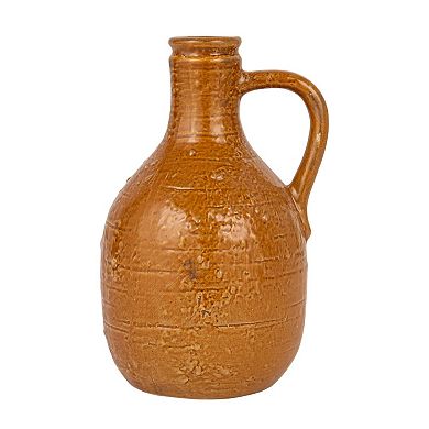 Storied Home Bohemian Charm Stoneware Vase with Handle Table Decor 4-pc. Set