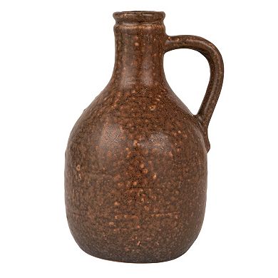 Storied Home Bohemian Charm Stoneware Vase with Handle Table Decor 4-pc. Set