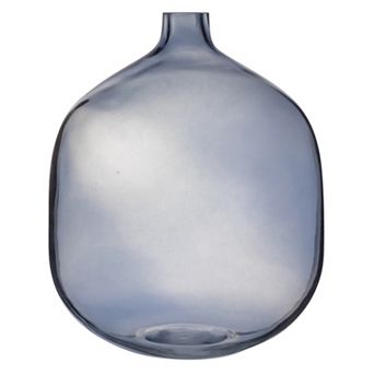 Storied Home Modern Round Tinted Glass Vase