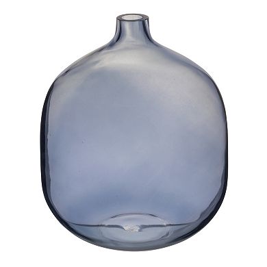 Storied Home Modern Round Tinted Glass Vase