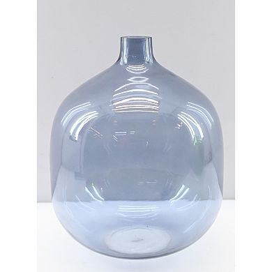 Storied Home Modern Round Tinted Glass Vase