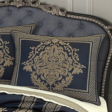 Five Queens Court Excel Royal Blue Comforter Set or Euro Sham