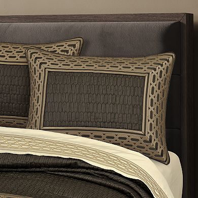 Five Queens Court Melbourne Bronze Comforter Set with Sham