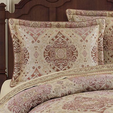 Five Queens Court Wallace Terracotta Comforter Set or Euro Sham
