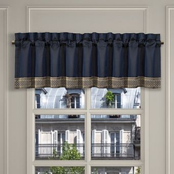 Five Queens Court Excel Royal Blue Window Straight Valance